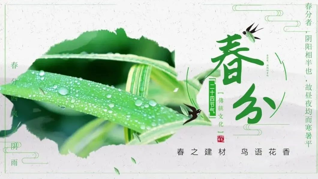 今日春分 | 春之建材，，，，，，，莺啼燕语